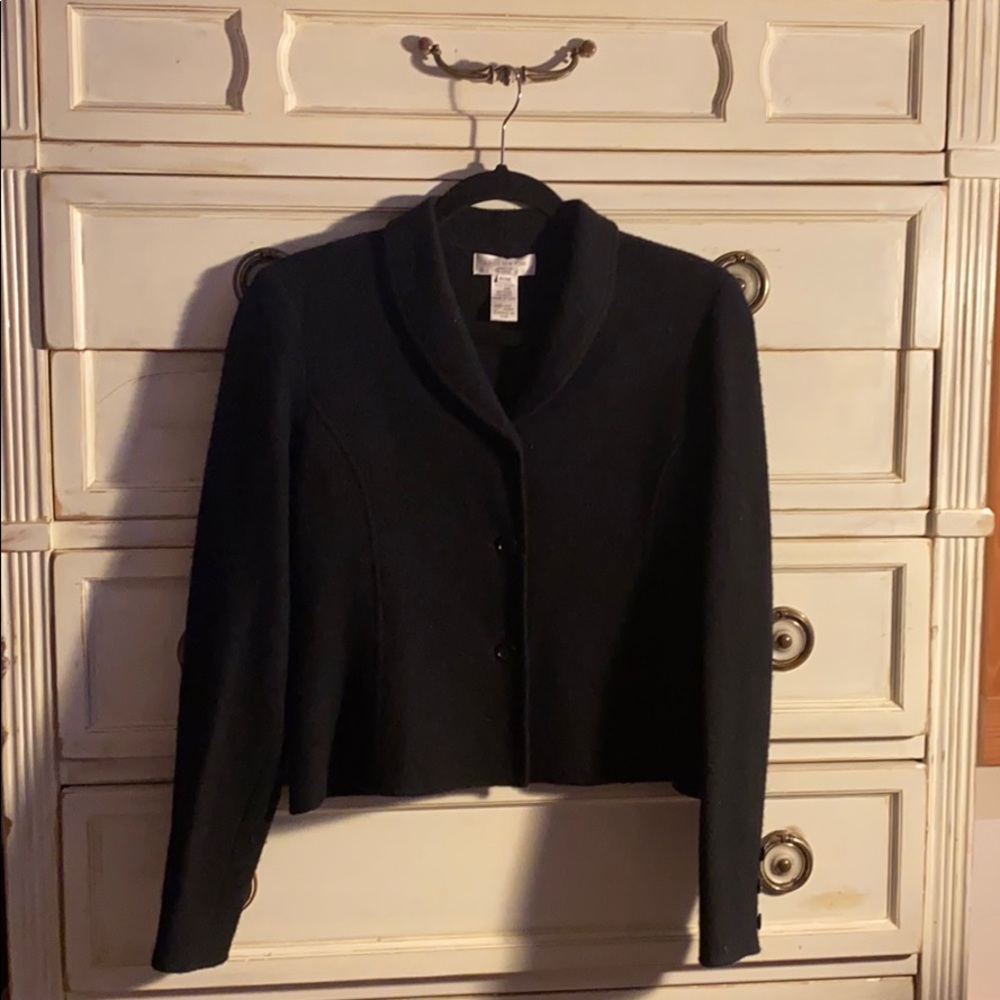 Jones New York Black Wool Blazer